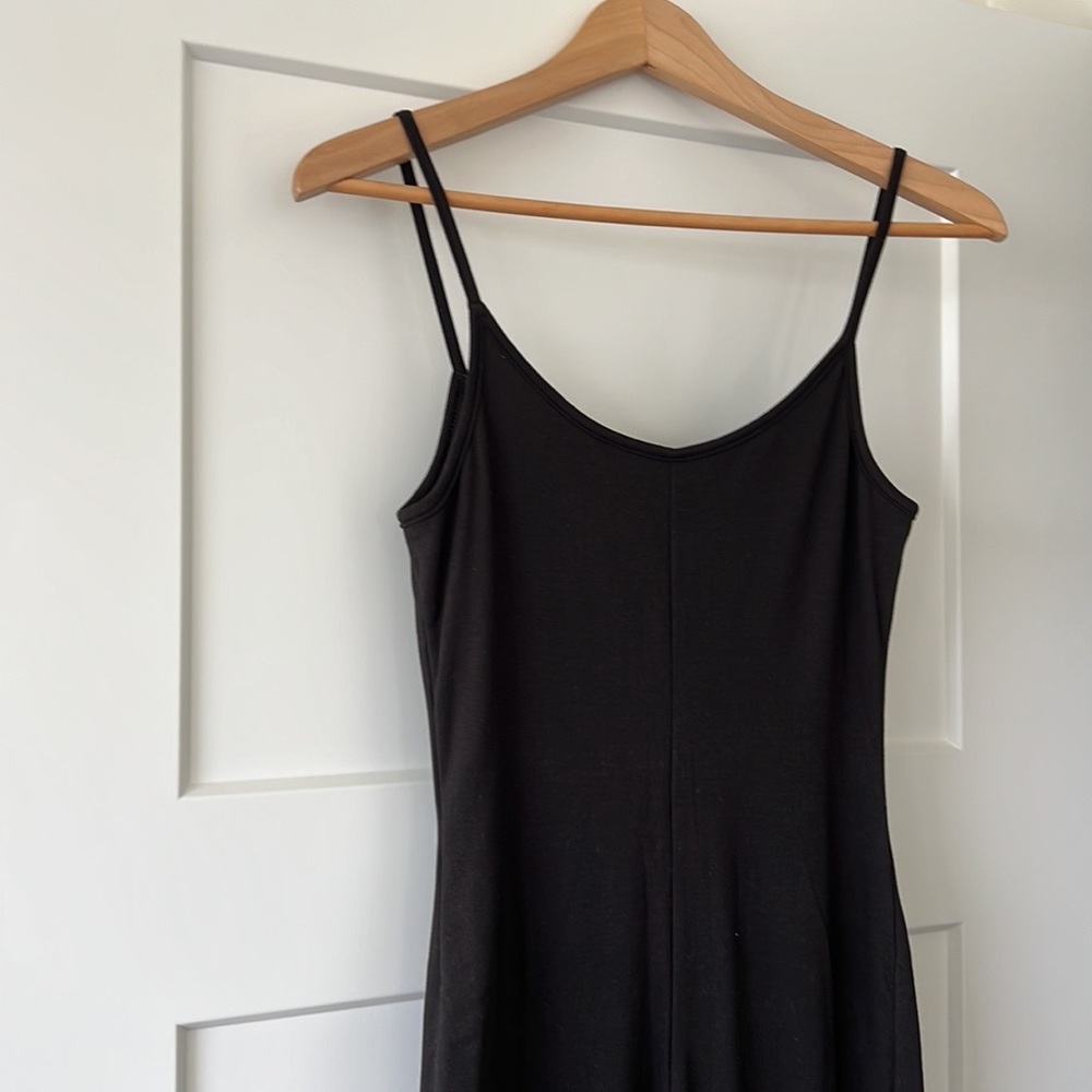 Black Spaghetti-Strap Jumpsuit